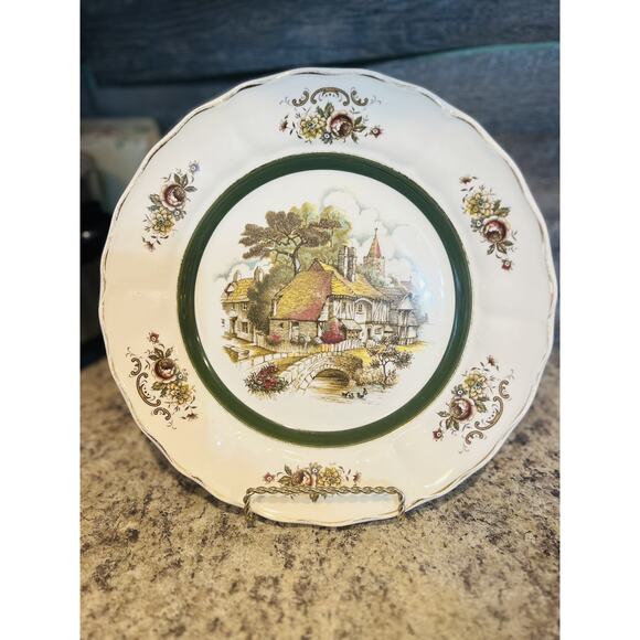 English Rural Scene Grindley Of Stoke Staffordshire England decorative plate 10” - Picture 4 of 9